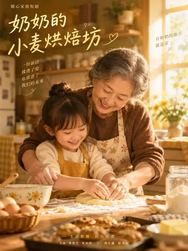 麦香满屋的温柔时光 封面 - AI在线短剧