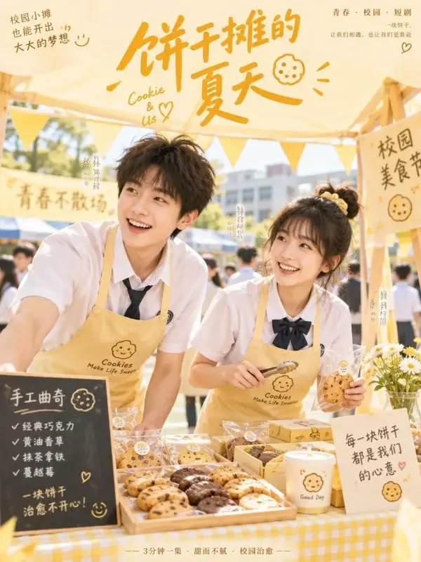 心跳饼干铺 封面 - AI在线短剧